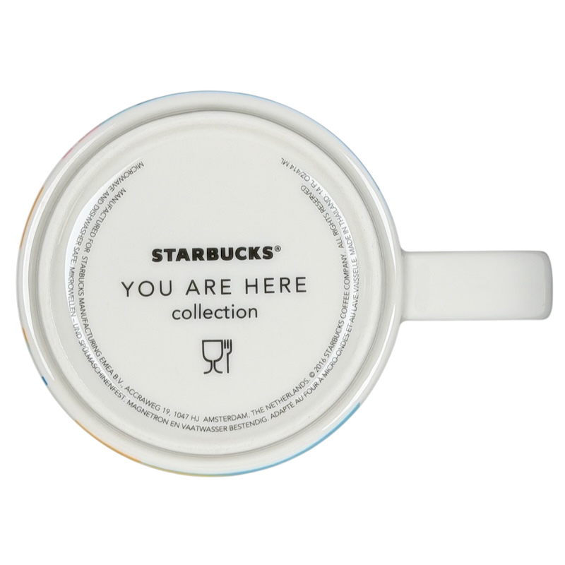 You Are Here Bodrum Mug Starbucks featuring a minimalist design with a white ceramic finish