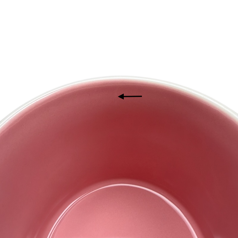 Inside view of You Are Here Bodrum Mug Starbucks showcasing its pink ceramic finish