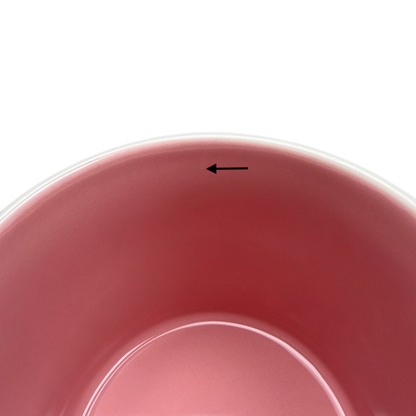 Inside view of You Are Here Bodrum Mug Starbucks showcasing its pink ceramic finish