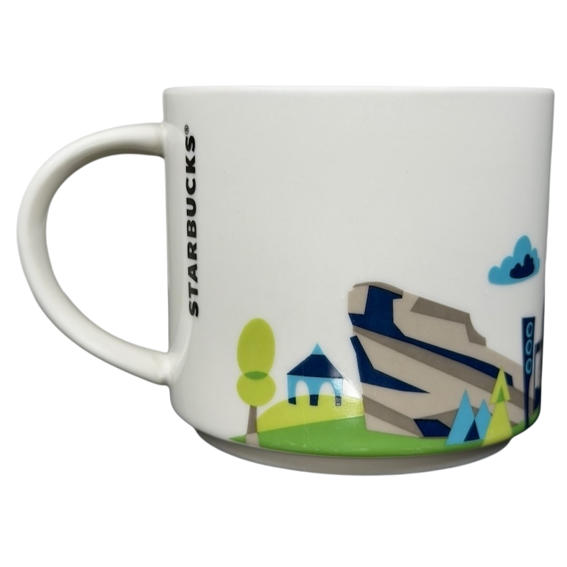 You Are Here Collection Denver Mug Starbucks featuring iconic Denver landmarks and colorful designs