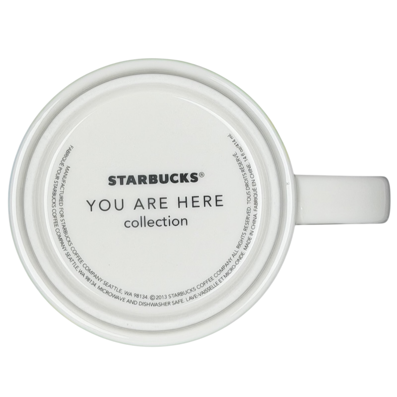 You Are Here Collection Denver Mug Starbucks with a white exterior and iconic design