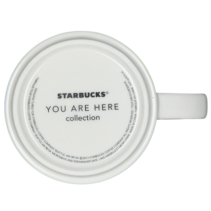 You Are Here Collection Denver Mug Starbucks with a white exterior and iconic design