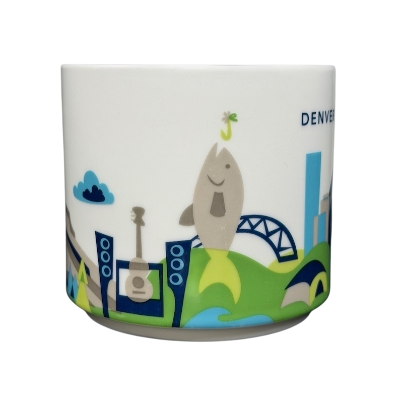 You Are Here Collection Denver Mug Starbucks featuring iconic city designs in colorful artwork
