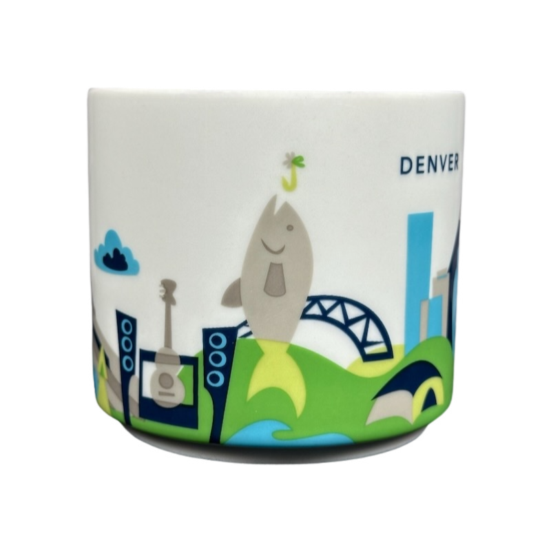 You Are Here Collection Denver Mug Starbucks featuring local landmarks and vibrant designs