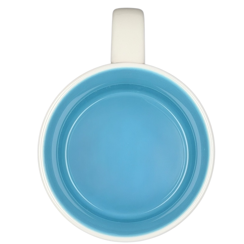 You Are Here Collection Denver Mug Starbucks featuring a smooth blue interior and white exterior