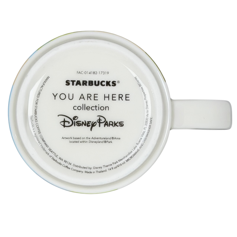 You Are Here Collection Disneyland Adventureland Mug Starbucks with iconic designs and detailed artwork