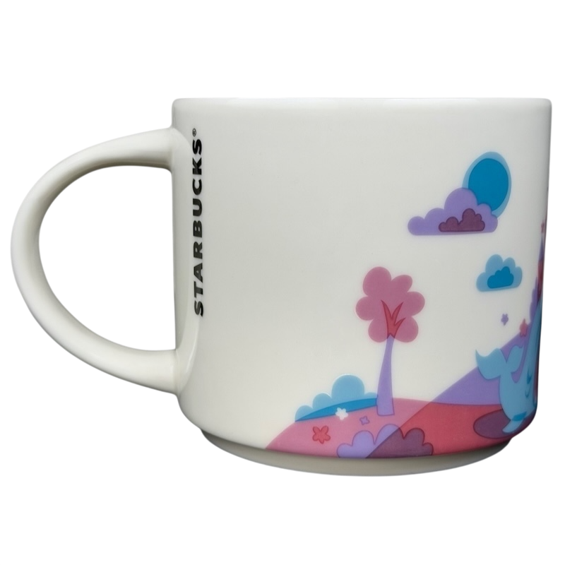 You Are Here Collection Disneyland Fantasyland Mug Starbucks with colorful design showcasing Fantasyland scenes