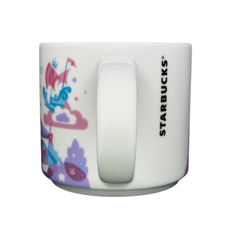 You Are Here Collection Disneyland Fantasyland Mug Starbucks featuring colorful whimsical designs