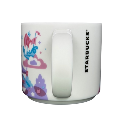 You Are Here Collection Disneyland Fantasyland Mug Starbucks featuring colorful whimsical designs