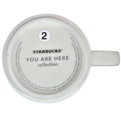 Bottom view of the You Are Here Collection Washington D.C. Mug Starbucks showcasing its unique design