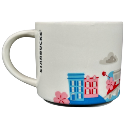 You Are Here Collection Washington D.C. Mug Starbucks featuring iconic landmarks and cherry blossoms