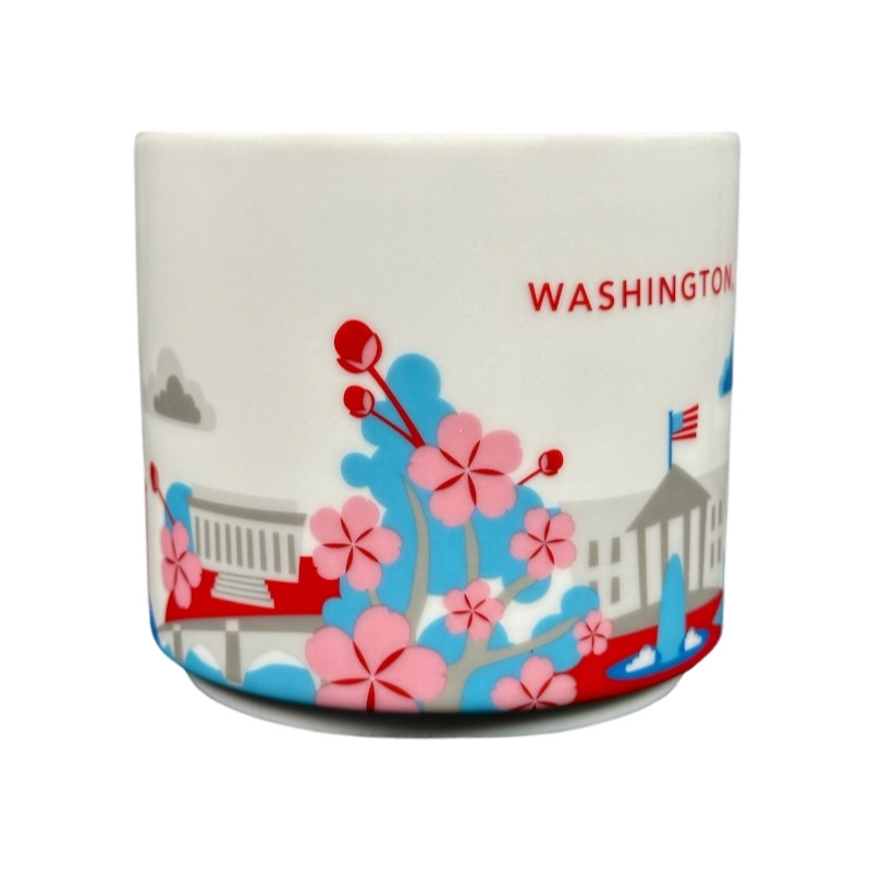 You Are Here Collection Washington D.C. Mug Starbucks featuring cherry blossoms and iconic landmarks