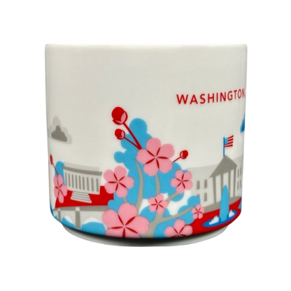 You Are Here Collection Washington D.C. Mug Starbucks featuring cherry blossoms and iconic landmarks