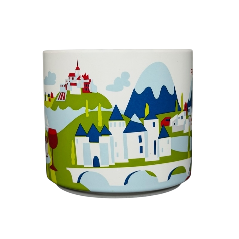 Starbucks You Are Here France collectible mug featuring iconic landscapes and landmarks