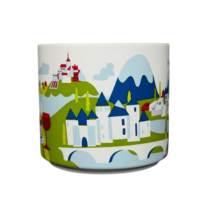 Starbucks You Are Here France collectible mug featuring iconic landscapes and landmarks