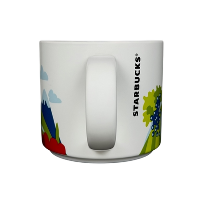 Starbucks You Are Here France collectible mug featuring vibrant French landscapes and iconic symbols