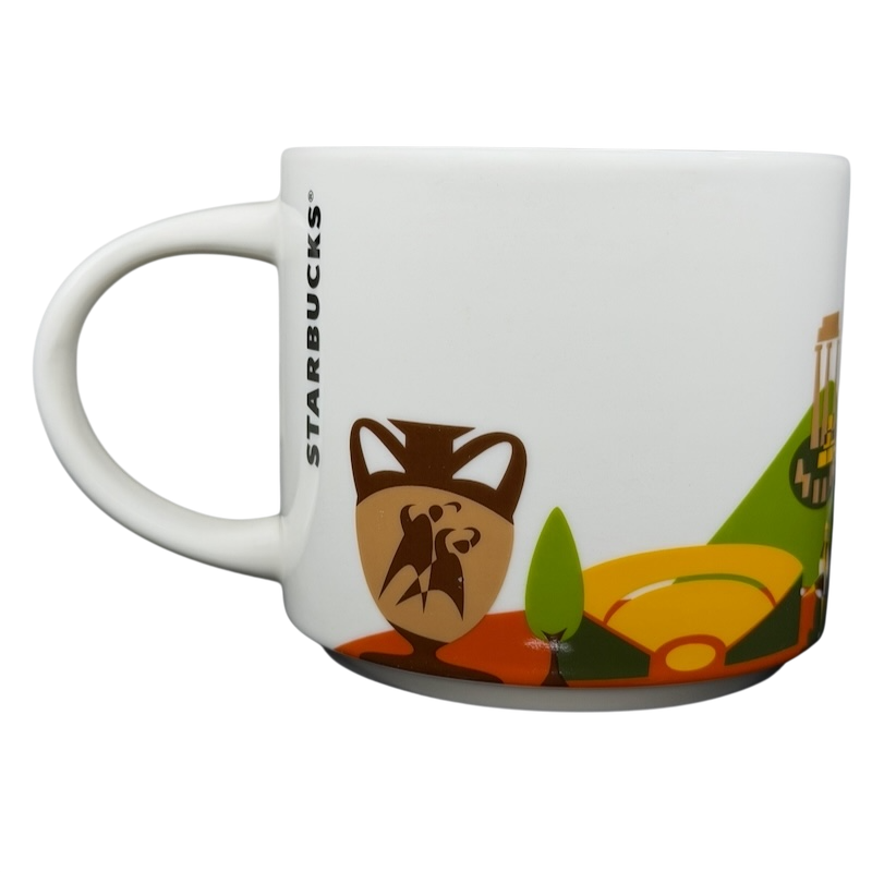 You Are Here Greece Mug Starbucks featuring iconic Greek designs and vibrant colors