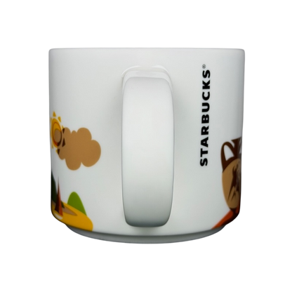 You Are Here Greece Mug Starbucks featuring iconic landmarks and colors of Greece