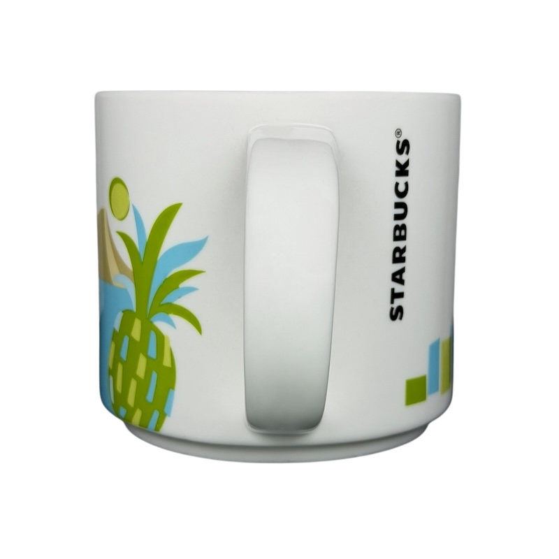 You Are Here Waikiki Mug Starbucks featuring colorful pineapple design and signature branding