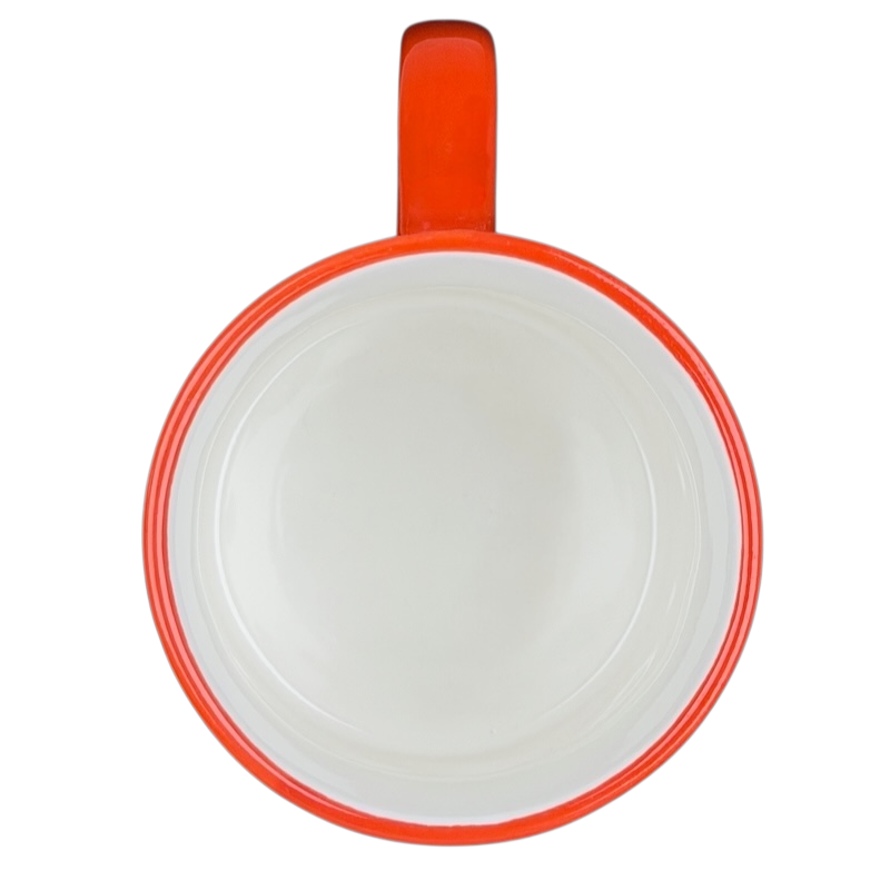 Artisan Collection Letter M Monogram Mug 10 Strawberry Street in vibrant red with a smooth interior