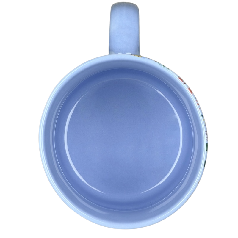 Bella Floral Wildflower Lavender Handle Mug 10 Strawberry Street featuring a smooth lavender interior