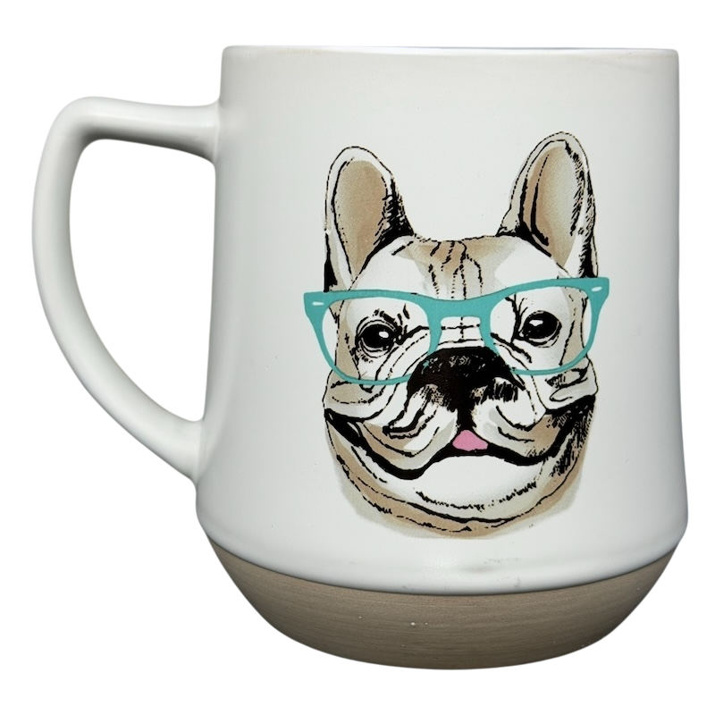 Style Is Everything French Bulldog Mug Spectrum Designz featuring a Bulldog with glasses in a stylish design
