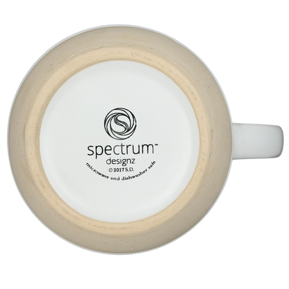 Bottom view of the Style Is Everything French Bulldog Mug Spectrum Designz showing logo and material details