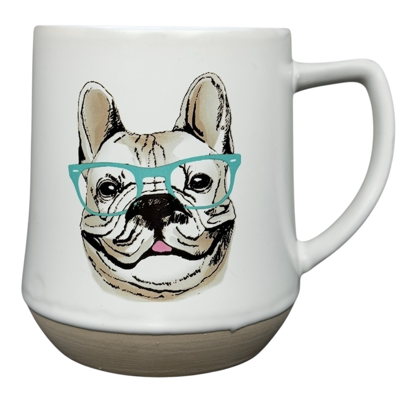 Style Is Everything French Bulldog Mug Spectrum Designz featuring a cute bulldog with glasses
