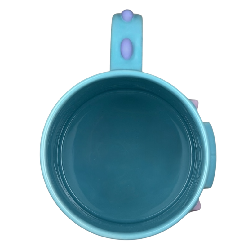 Top view of Disney Sulley 3D sculpted mug with vibrant colors and character details