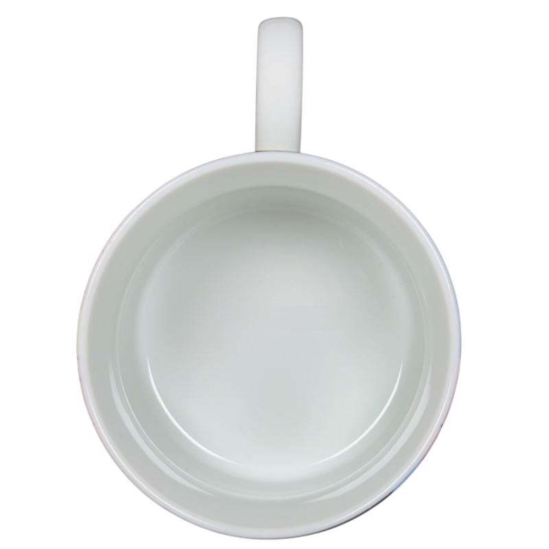 Plain white Swid Powell collectible mug featuring a sleek design and smooth interior