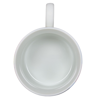 Plain white Swid Powell collectible mug featuring a sleek design and smooth interior