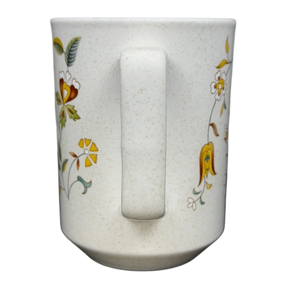 Temperware Merriment Mug Lenox featuring colorful floral designs and a sturdy handle