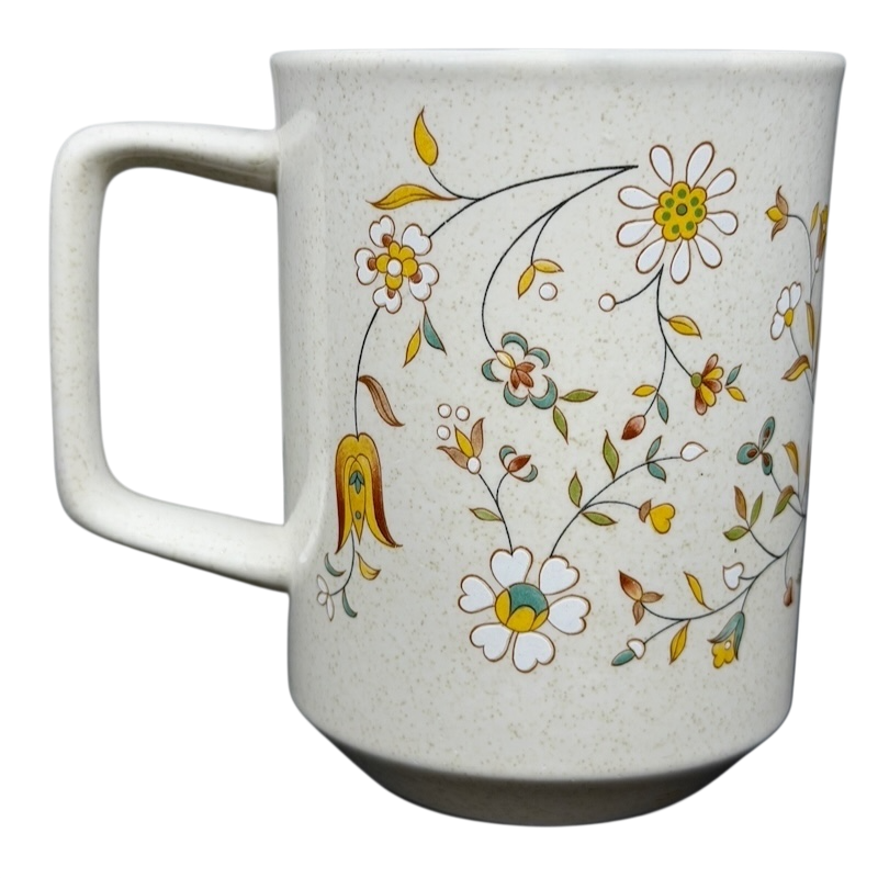 Temperware Merriment Mug Lenox featuring floral patterns and a sturdy handle