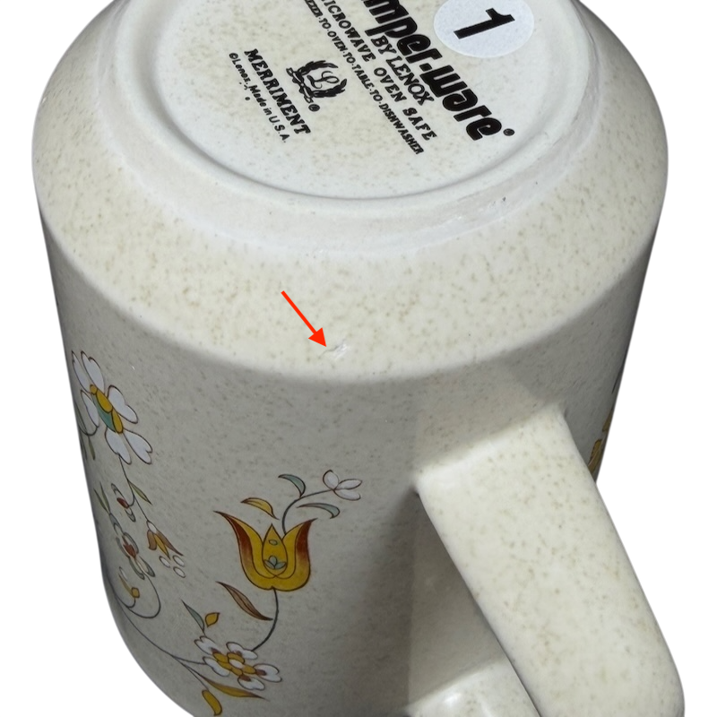 Temperware Merriment Mug Lenox featuring floral design and durable ceramic material