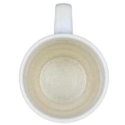 Inside view of the Temperware Merriment Mug Lenox showcasing its simple beige design