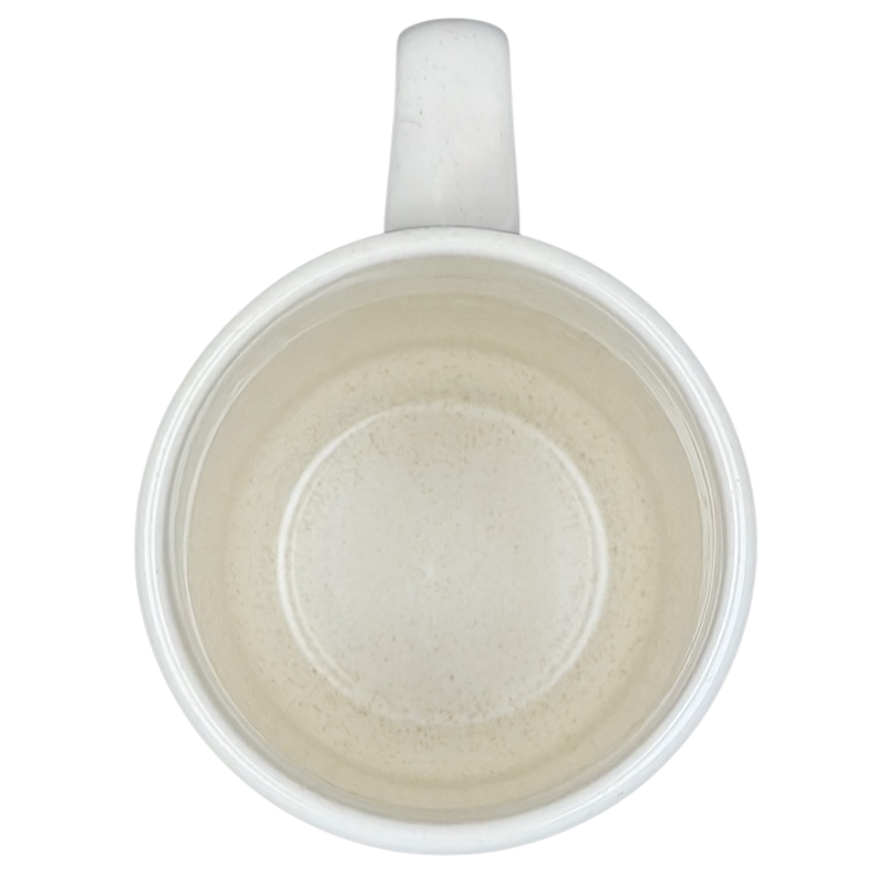 Top view of Temperware Merriment Mug Lenox with a smooth, glossy finish and elegant design