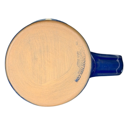 Bottom view of the Original Pancake House Poway and Temecula California Blue Mug 2017 Deneen Pottery