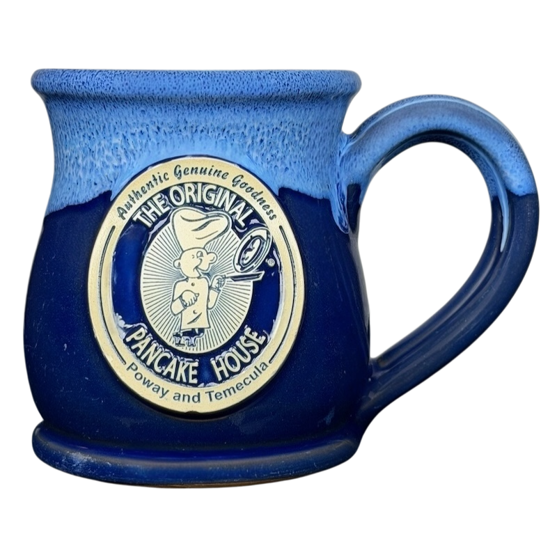 Deneen Pottery Blue Mug from The Original Pancake House Poway and Temecula California 2017