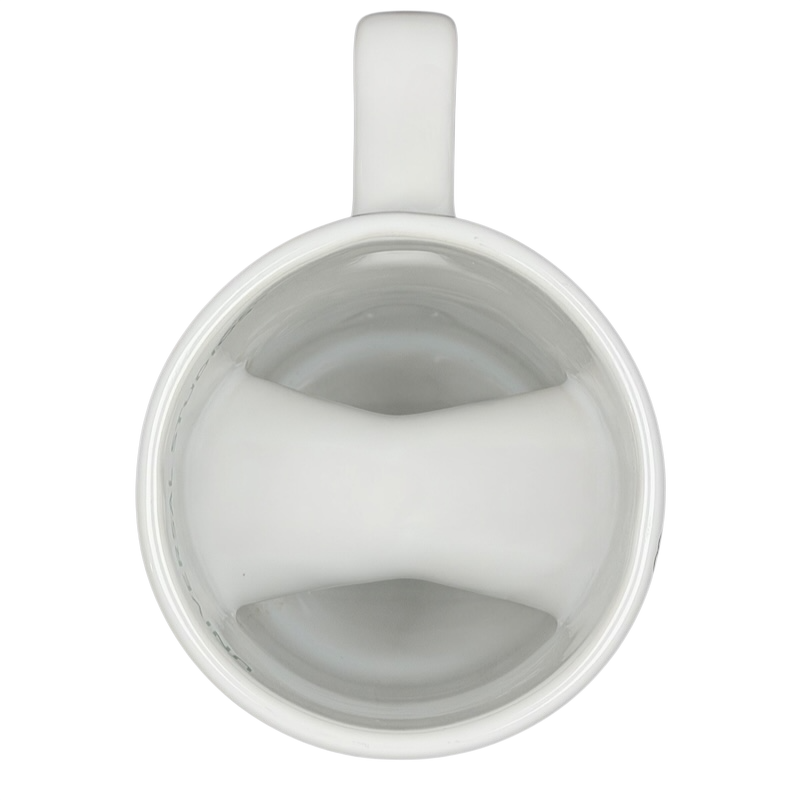 The Simpsons Homer Universal Studios donut mug with a smooth white interior perfect for beverages