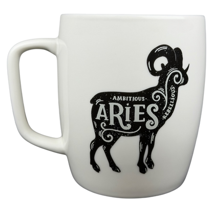 Aries Astrology Zodiac Mug Threshold featuring an elegant design with an ambitious ram illustration