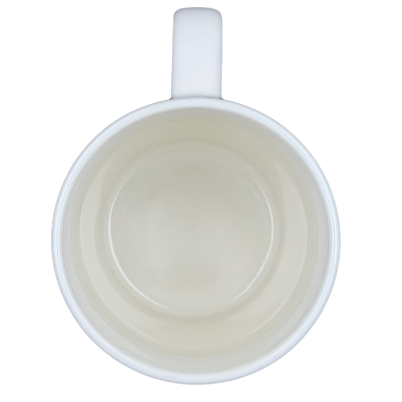 Inside view of the Aries Astrology Zodiac Mug Threshold showcasing its smooth ceramic finish