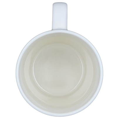 Inside view of the Aries Astrology Zodiac Mug Threshold showcasing its smooth ceramic finish