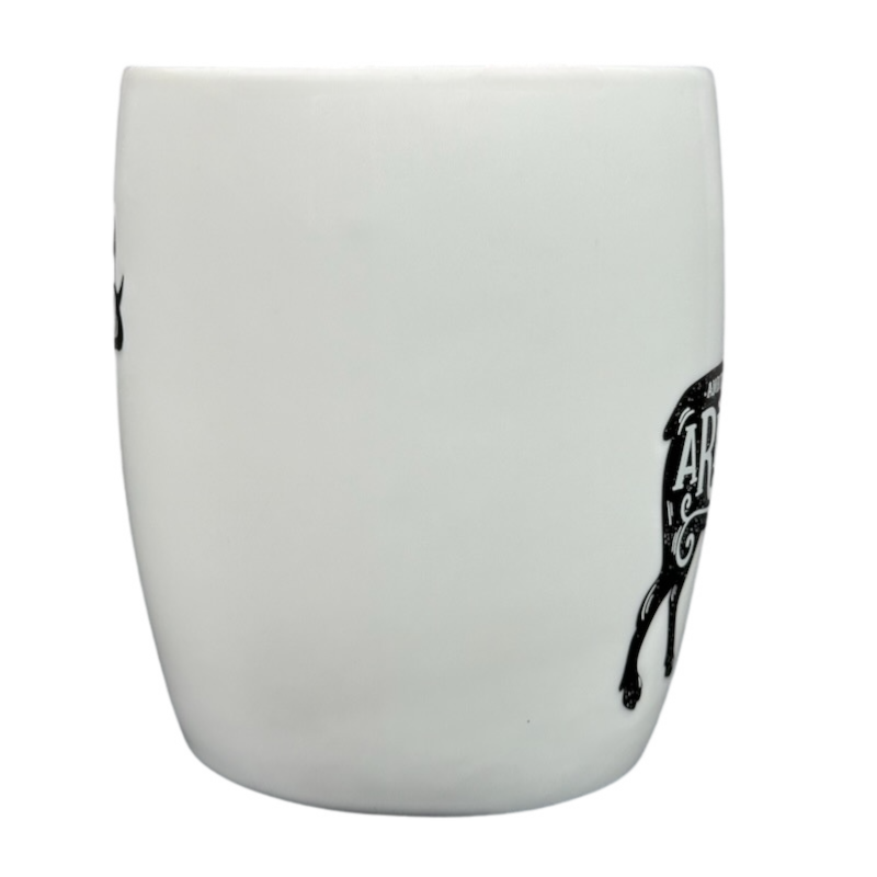 White Aries Astrology Zodiac Mug Threshold featuring a stylish black design for zodiac enthusiasts