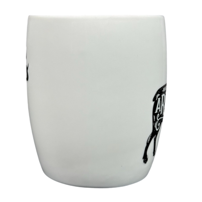 White Aries Astrology Zodiac Mug Threshold featuring a stylish black design for zodiac enthusiasts