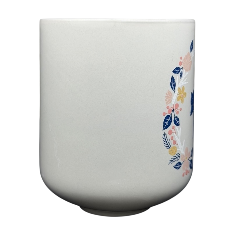 Threshold bear with me collectible coffee mug featuring floral design and smooth white finish