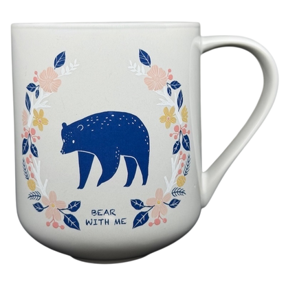 Threshold bear with me collectible coffee mug featuring a bear design surrounded by floral accents