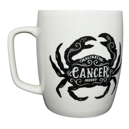 Threshold Cancer Astrology Zodiac Mug with Crab Design and Imaginative Moody Text