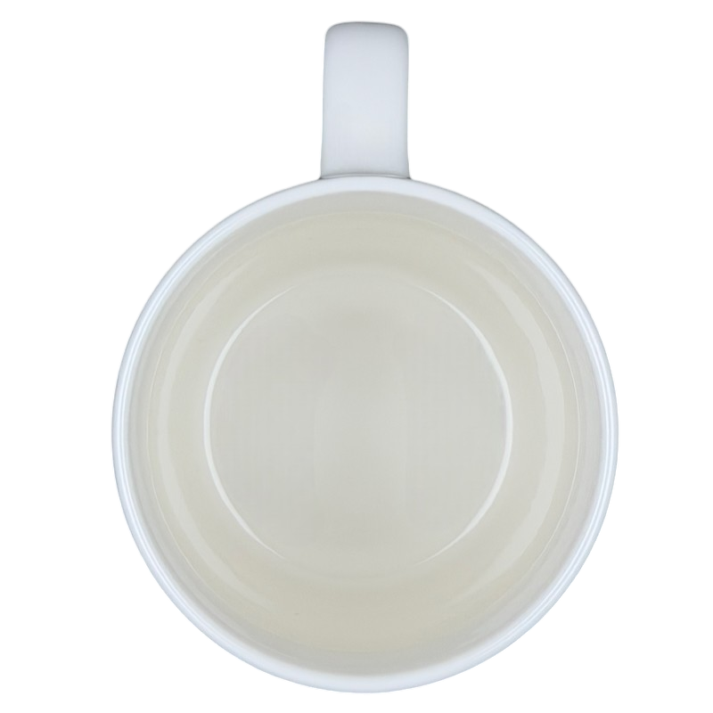 Top view of CANCER Astrology Zodiac Mug Threshold with a smooth, minimalist design and ample space