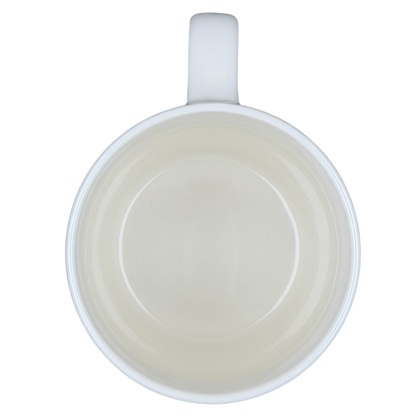 Top view of CANCER Astrology Zodiac Mug Threshold with a smooth, minimalist design and ample space