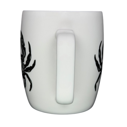 CANCER Astrology Zodiac Mug Threshold featuring a black crab design on a white background